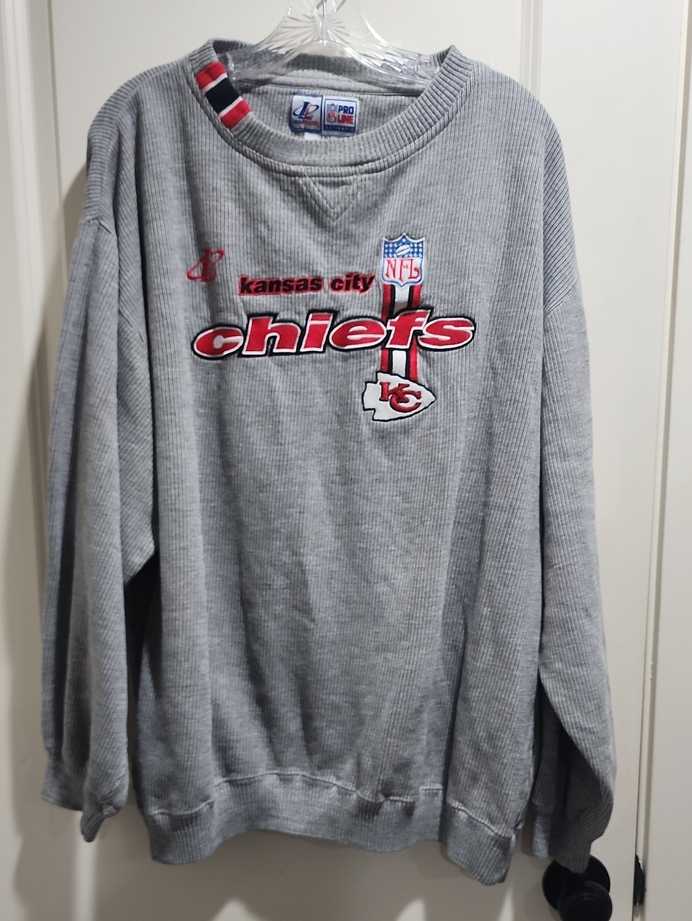 Kansas City Chiefs NFL Pro Line Vintage  Authentic Logo Thermal Sweatshirt 2XLT